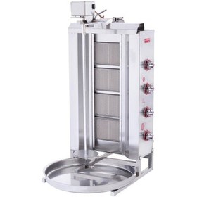 Resim eurofaz Işıkgaz Silverinox Doğalgazlı 4 Radyanlı Üstten Motorlu Döner Ocağı 