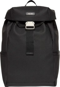 Resim Calvin Klein EMBOSSED WOVEN FLAP BACKPACK Erkek Siyah Sırt Çanta 