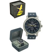 Resim Fenerbahçe Lisanslı Lacivert Deri Kordonlu Kol Saati Ahşap Kutulu 