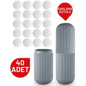 Resim GRTC BFS 40 Adet Tablet Güve Topu Naftalin Kutulu Set 