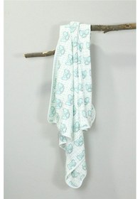 Resim Ecocotton Borneo Penye Battaniye Mint 80x90 Yeşil 