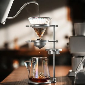 Resim MHW-3Bomber BCH5505 Pour Over Kahve Demleme Standı, Gümüş 