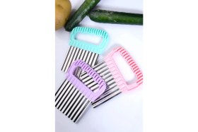 Resim Saint Belisama Şekilli Patates Cips Dilimleyici Kesici Doğrayıcı Tırtıklı Patates Dilimleme Doğrama Aparatı 