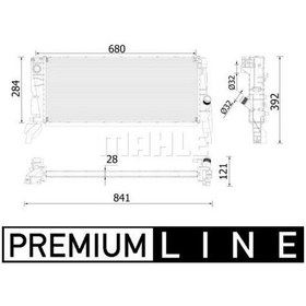 Resim Mahle Motor Su Radyatoru Bmw F45 F48 Mını F54 F56 F60 Premıum Lıne IS00-MAHLE CR2319000P 