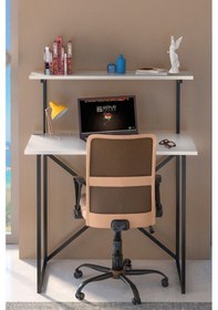 Resim Çalışma Masası Raf Kitaplık Çok Amaçlı Ofis Masa Beyaz Diğer 