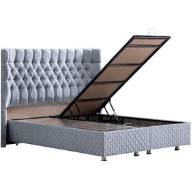 Resim Setaymobilya Baza, Platinium Gri Mdf Baza + Başlık Seti, Setay Mobilya 