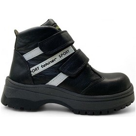 Resim Tuğba Ortopedi 372-1 Erkek Çocuk Deri Bot Siyah 