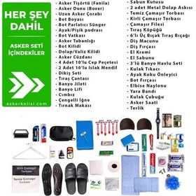 Resim 24 Lü Her Şey Dahil Bedelli Askerlik Seti- Askeri Malzeme Haki 