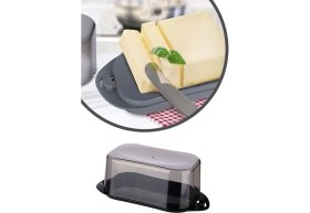 Resim Belle Fusion Mey Ithalat® Kilitli Plastik Kapaklı Kahvaltılık Tereyağlık Peynirlik Erzak Saklama Kabı AP-9428 