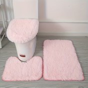 Resim 3 Adet/Set, Modern Minimalist Stil Düz Renk Kaymaz Ayak Paspasları, Küvet, Banyo Kombinasyonu, Banyo Paspası, Halı, Ev Kullanımı, Tie Dye Uzun Halı Tuvalet, Banyo Su Emici Set 