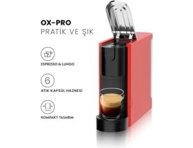Resim Ox-Pro Espresso Makinesi ve Kapsül Kahve Makinesi 