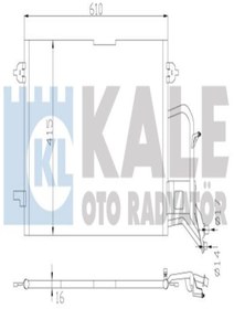 Resim KALE 342935 Klima Radyatoru Kondenser Al/al (VW: A4 1.6 / 1.8 / 1.9 TDİ / 2.6 / 2.8 QUATTRO (WE845758) 
