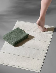 Resim Carmine Bathmat Olive - 2 Adet 50x75 cm Ayak Havlusu - Kiremit - Bej 