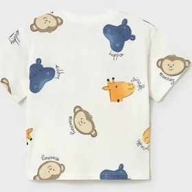 Resim Mayoral Erkek Bebek T-shirt 1014 Krem 