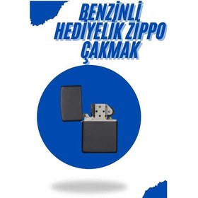 Resim Siyah Kutulu Metal Çakmak Benzinli Hediyelik Eşya Çok Renkli 