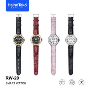 Resim beemen Haino Teko RW-20 Taşlı Çerçeve Deri Kordon Akıllı Saat 