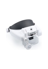 Resim Fortunelane Usb Şarjlı 31x Büyütme Oranlı Led Başlık Büyüteci, 5 Lens 