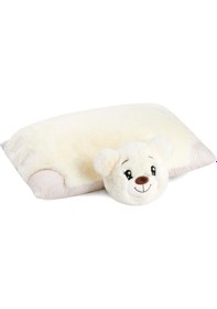 Resim 2'si 1 Arada Uyku Arkadaşı Teddy Ayı Oyuncak - Yastık Krem 