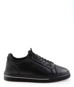 Resim Bambi Siyah Hakiki Deri Erkek Sneaker E01082000603 
