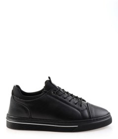 Resim Bambi Siyah Hakiki Deri Erkek Sneaker E01082000603 