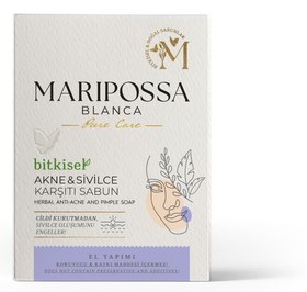 Resim Maripossa blanca bitkisel akne ve sivilce karşıtı sabun 110gr 