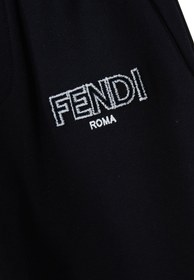 Resim Çocuklar için Fendi Logolu Siyah Eşofman Altı - 10Y 