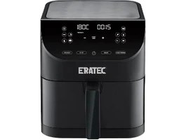 Resim Eratec Airfryer XXL 5.5L Sıcak Hava Fritözü 1500W - Siyah Tek Hazne İle LED Ekranlı 