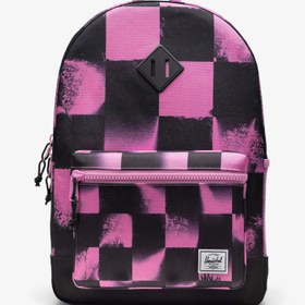 Resim Herschel Heritage Checkered Çocuk Siyah/Pembe Sırt Çantası 