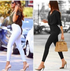 Resim Gabardin Kumaş Yüksek Bel Pantolon 94cm Xlbel36cm Bediva 001 