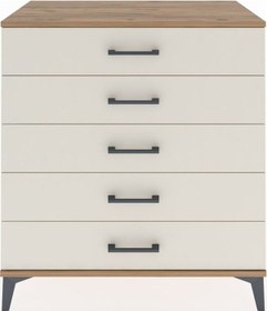 Resim Hyperion Şifonyer 5 Çekmeceli 88x44x96 Çam-aytaşı Çam 