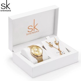 Resim 2xudc H Shengke K0059 Moda Siyah Kadın Saatler Yüksek Kalite Ultra Ince Kuvars Izle Kadın Zarif Elbise Bayanlar Izle Montre (Yurt Dışından) 