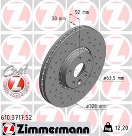 Resim Zimmermann ÖN FREN AYNASI ADET VOLVO XC60 D3 D4 D5 2.4D 2.0T 3.2 T5 T6 2008 2017 CAP328X5 BJN DEL 102008 
