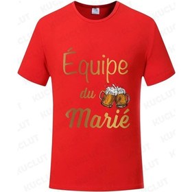 Resim Kuclut Fransız Evlilik Takımı Bekarlığa Veda Partisi T-shirt Damat Moda Grafik Düğün Tişörtgreenerkek Green 