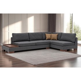 Resim Vivense TULİP KETEN KÖŞE KOLTUK, ANTRASİT, SAĞ KÖŞE 