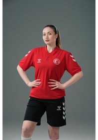 Resim Hummel Armin Milli Takım Bebe Yaka Tişört Kırmızı 