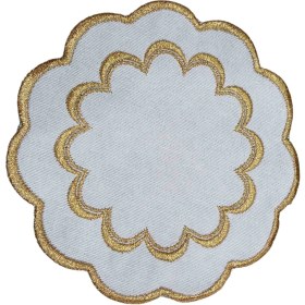 Resim Zeynoçeyiz 6'lı Keten Kumaş Kokteyl Peçetesi & Kahve Yanı Sunumluk 