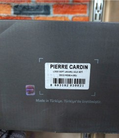 Resim Pierre Cardin 6 Parça Jakarlı Aile Bornoz Seti-logo Soft Decorose Açık Gri - Pembe 