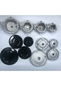 Resim Ocak Havuzlu Bek Ve Kapak Takımı 4 Göz Tam Set 12 Parça - 544032495 