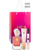 Resim Avon TTA Radiance Kadın Parfüm EDP 50 ml , Vücut Kremi ve Çanta Boyu (3'lü) 1 Adet 