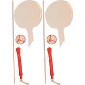 Resim Kına Atölyesi Ledli Şeffaf Balon Sopalı Pilli 2 Adet 