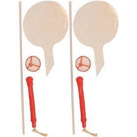 Resim Kına Atölyesi Ledli Şeffaf Balon Sopalı Pilli 2 Adet 