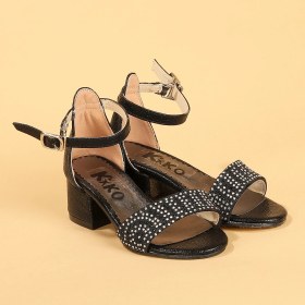 Resim Kiko Kids Kiko 765 Çatlak Günlük Kız Çocuk 3 cm Topuk Sandalet Ayakkabı Siyah 