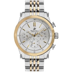 Resim Beverly Hills Polo Club BP3142X.330 Erkek Kol Saati – Silver Gold Çelik Kasa ve Kordon, Multifonksi 