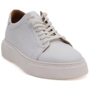 Resim Morven Erkek Beyaz Mevsimlik Casual Deri Spor Ayakkabı Beyaz 