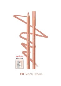 Resim Kremsi Formüle Sahip Dudak Kalemi Ve Kalemtıraş Seti Clıo Velvet Lip Pencil Set 11 Peach Cream 