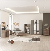 Resim L'occi Concept Lowell Genç Odası 6'lı Set Kahve-beton Lo17-cg 