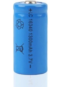 Resim 16340 Cr123A 1300Mah 3.7V Li On Şarjlı Pil 500 800 Cycle 