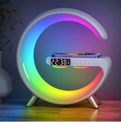Resim toyigoo Ally 15W Kablosuz Şarj Standlı Bluetooth hoparlör RGB Gece Lambası-(1903) - tyigo9858-5814 