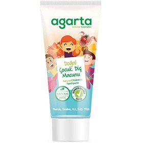 Resim Agarta Doğal Florürsüz Çocuk Diş Macunu Çilekli 75 ml - Gratis 