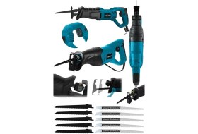 Resim Graizer Alman X9010 Sjs Metal Şanzuman Tilki Kuyruğu Testere Metal Ahsap Kemik Kesme Makinesi 10 Adet Bicak 